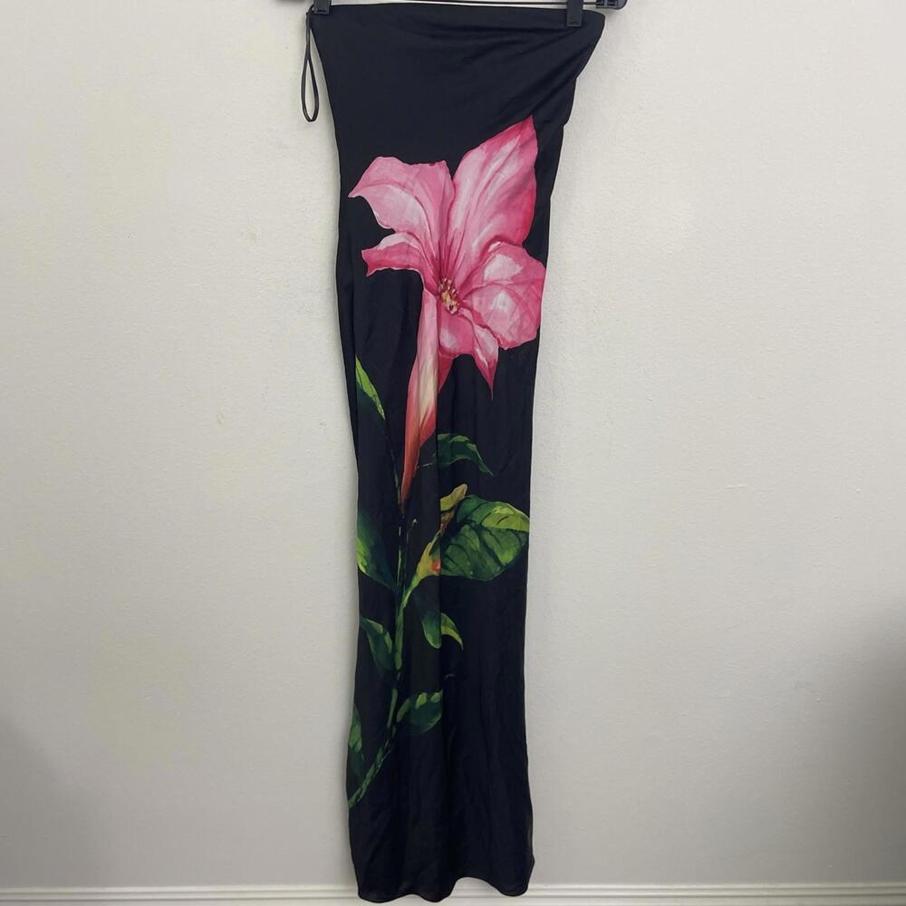 ROCOCO SAND Maxi Dress black strapless size XS $375msrp - Picture 4 of 9